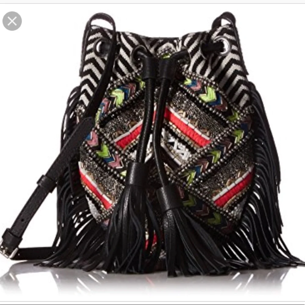 Rebecca Minkoff Wonder Fringe Crossbody Bag Womens - Picture 1 of 6